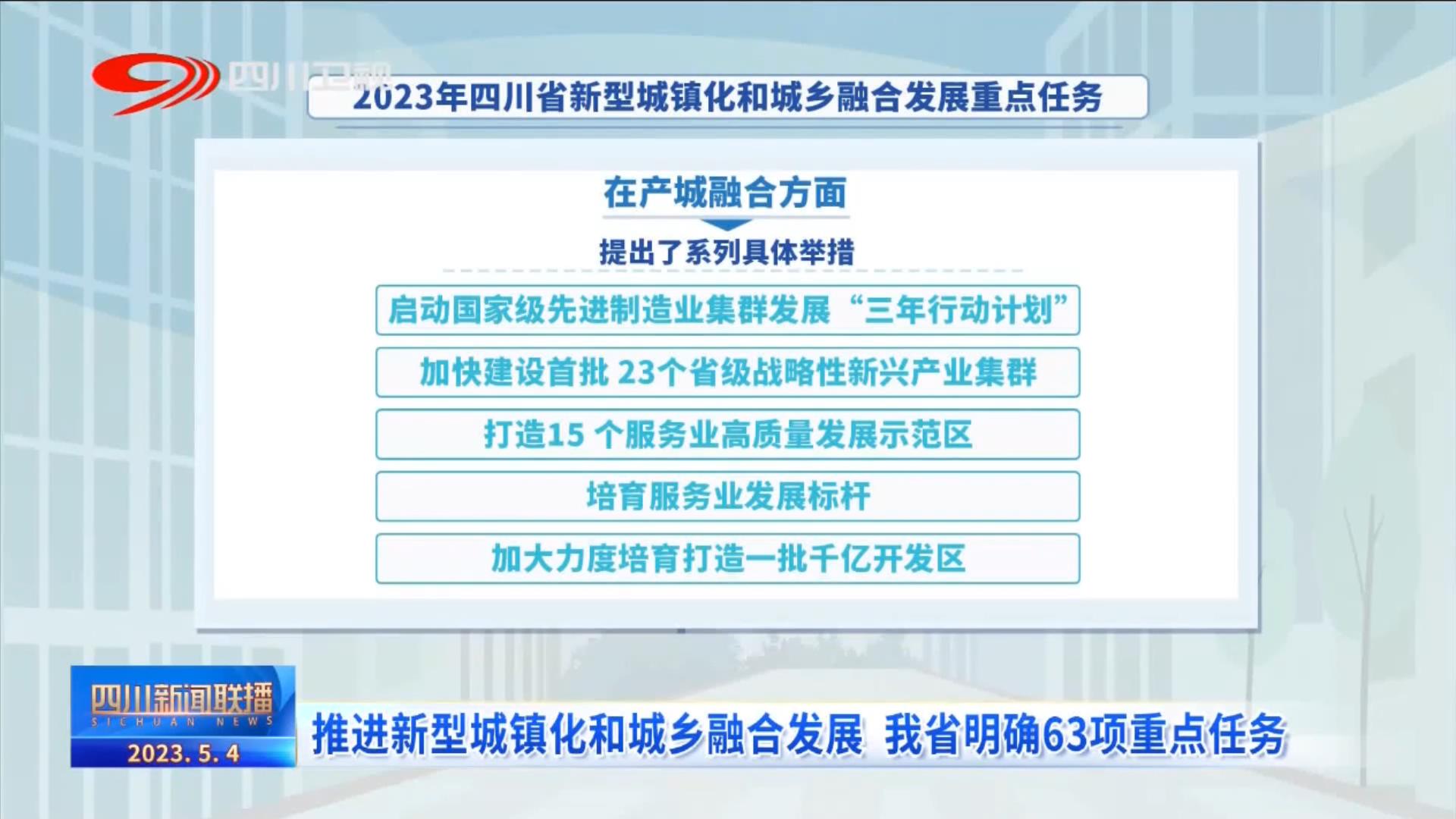 四川新聞聯(lián)播丨推進新型城鎮(zhèn)化和城鄉(xiāng)融合發(fā)展 我省明確63項重點任務(wù) 第 3 張